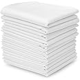 JENNY DENIAL men's 100% Cotton Big XXL SIZE Handkerchief/Rumal/Hanky for men(White, 50 x 50 cm) set of