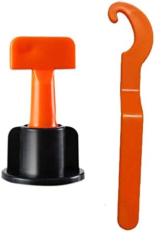REFURBISHHOUSE 50Pc Flooring Wall Tile Leveling System Leveler Plastic Clip Adjustable Locator Spacers Plier Level Wedges Hand Tools