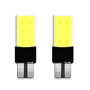 AllExtreme EXT6SCW Universal T10 LED Parking Light 6 SMD Super Bright Chipset Silicone License Plate Dome Indicator Lamp Bulb for Car Bike and Motorcycle (3W, White, 2 PCS)