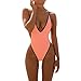 Produktbild Loveso Damen Deep V Einteiler Bademode Schale Einteiler Slim Badeanzug Schwimmanzug Sexy Swimsuit
