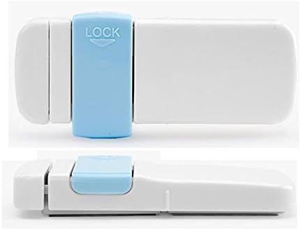TaleeMall Baby Cupboard Locks, Bigger Adhesive Aera Child Safety Locks for Cabinet, Draw, Fridge, 2 Piece Children Proof Latch