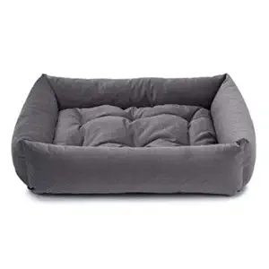 Slatters Be Royal Store Rectangular Shape Reversible Grey Ultra Soft Ethnic Velvet Bed for Dog/Cat (XXL)