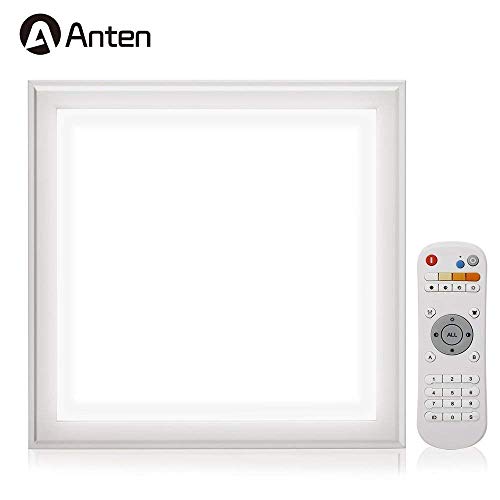 Preisvergleich Produktbild 5x Anten LED Panel Helligkeit Einstellbar 30x30cm 12W kaltweiß (6000-6500K) Ultraslim Pendelleuchte Hängeleuchte mit Befestigungsmaterial und LED Treiber / Trafo