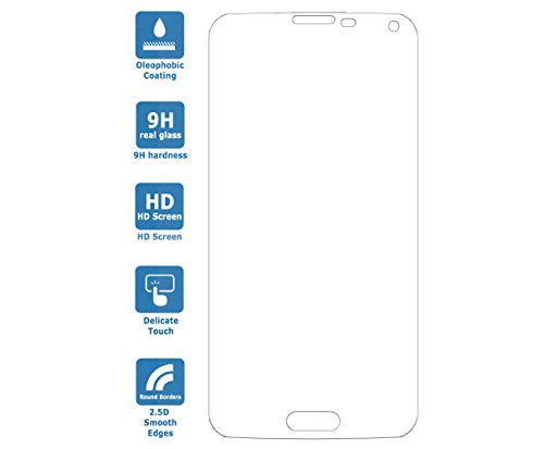 PREMYO vetro temperato Samsung S5 Neo. Pellicola vetro temperato S5 Neo con una durezza di 9H e bordi arrotondati da 2,5D. Pellicola in vetro Galaxy S5 Neo