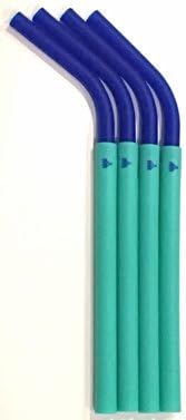 YISAMA Silicone Reusables Straws,Wide Straws Without BPA Including a Cleaning Brush Perfect for Smoothies,Shakes,Juice,Protein Drinks, Babys and Seniors(Pack of 4)