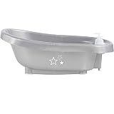 Bañera con dosificadores rellenables para el gel y champú, para tenerlos a mano