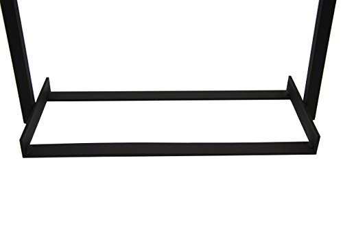 kaminholzregal innen 70cm Schwarz / braun Kaminholzständer Kaminholzhalter Ho… - 2