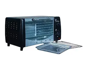 P M H 9 Litre OTG Oven With Barbecue Rack & 5 Heating Modes, Black, 1 PC, 1 Year Warranty