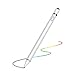 Produktbild Aktiver Eingabestift mit ultrafeiner Spitze, Android iOS High USB Aluminium Körper Kapazitive glatte Schreibnoten Bildschirm Silikon Tabletten Malerei für Pro, weiß