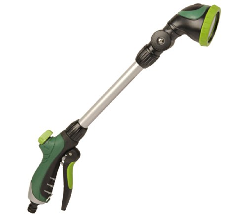 Dehner Gießbrause Kompakt, Länge 60 cm, Kunststoff/Aluminium/Gummi, schwarz/grün - 2