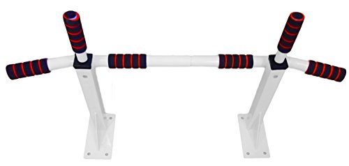 Fitness House Erwachsene Chin Up Bar FH Traktion Bar Klimmzugstange Wandmontage, White, One Size - 3