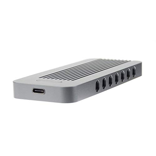Adwits USB 3 1 UASP a PCIe NVMe M 2 2230 2242 2260 2280 SSD de Alto Rendimiento Adaptador  Carcasa de Caja Externa para WD Black  Samsung 960 970 EVO Pro Unidad de Estado s  lido y m  s  Gris Oscuro