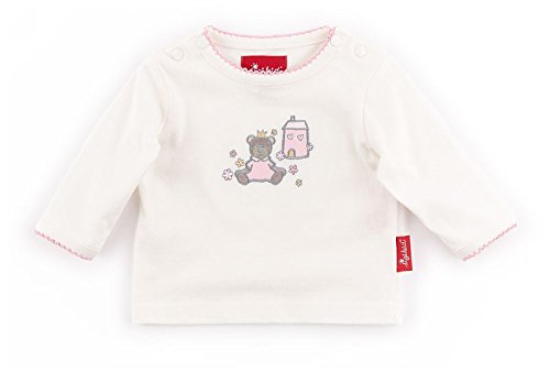 Sigikid Baby Girls Langarmshirt, New Born 152005 Plain Long Sleeve Top, White (snow White 037), 0-3 Months
