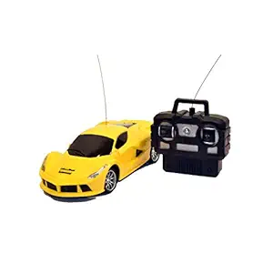 Gooyo RC Full Function 1:24 Scale Toy Radio Control Modern Team Racing Car for Kids/Boys (Yellow)