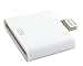 Produktbild IPRIME 2in1 Adapter 30-polig und Micro USB auf 8 Pin Dock kompatibel mit iPhone und iPad - Weiß