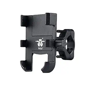 RSPD U-Grip Aluminium Waterproof Bike / Motorcycle / Scooter Mobile Phone Holder Mount, Ideal for Maps and GPS Navigation with both fittings included without charging (Black)