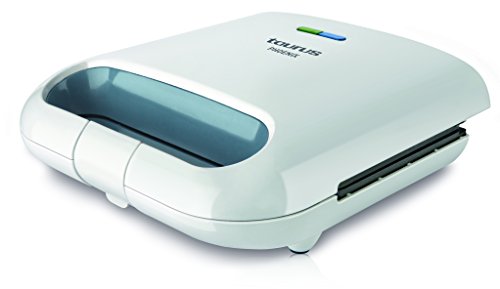 Taurus Phoenix-Sandwichera (800 W, 2 Indicadores Luminosos, Placas cuadradas antiadherentes), Blanco, 1 Liter, 0 Decibeles