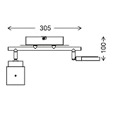 Briloner Leuchten 2530-022 LED Deckenstrahler, Farbsteuerung/Farbwechsel mit Fernbedienung, dimmbar, schwenkbar - 8