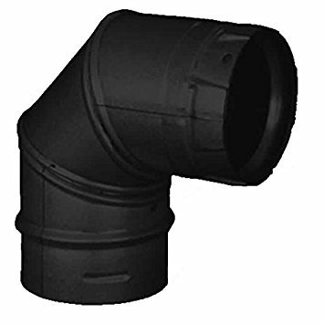 Dura-Vent 3pvp-e90b 3 "PelletVent Pro negro 90- codo
