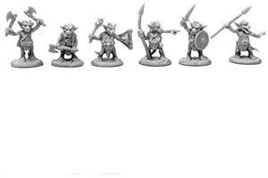 Pechetruite 6 x Kobold MOOKS - Reaper Bones Miniature zum Rollenspiel Kriegsspiel - 77652