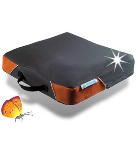 AnteaMED Anti-Dekubitus-Kissen Mit Luftblasen – 40x40x9 Cm | Für Ischias & Heiligen Knochen | Büro, Auto, Rollstuhl