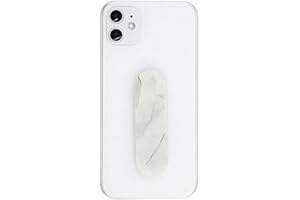 MOMO STICK MOMOSTiCK Support de téléphone portable - L'original ! Support de téléphone portable - Anneau de support pour téléphone portable - Série marbre - Gris