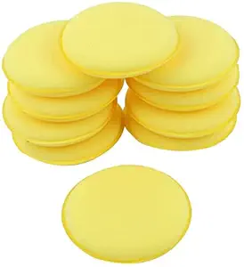 DirtBurn Yellow Foam Wax Applicator Sponge Pad for Car Waxing Polish Detailing Care (Pack of 12pcs)