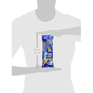 Gillette Blue II Plus Disposable Sensitive Razors - Pack of 24 - Image 3