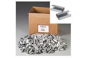 Globe Packaging 12mm x 25mm Metal Semi Open Strapping Seals (Pack of 1,000) - for 12mm Polypropylene Hand Strapping - Galvanised Steel Seals for Secure Carton Packing and Pallet Loads