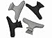 Glitz4Girlz® Hairdresser Clamps Hair Claw Clips Clamps Grips Black and White