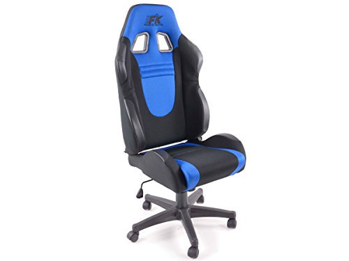 Preisvergleich Produktbild Bürostuhl Racecar schwarz / blau