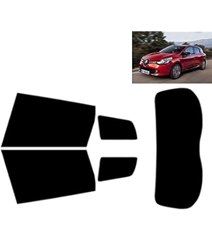 Film Teinté Noir 5% Pour Renault Clio 5 Portes 2006-2011 - Vitres Arrière Et Lunette