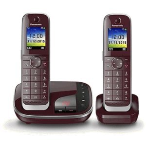 Preisvergleich Produktbild Panasonic KX-TGJ322GR Duo mit AB rot