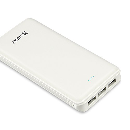 20000mAh Caricabatterie Portatile CoolreallÂ® Power Bank Batteria Esterna 3 porte USB per iPhone, iPad, Samsung, Huawei, Nexus, HTC e altro smartphone, tablets