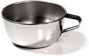 korium Handy Lathering Bowl With Practical Handle - Stainless Steel