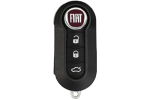 TEKLIGHT Ricambio Chiave Telecomando SPEDIZIONE CORRIERE ESPRESSO 24/48h Grande Punto Evo Panda Bravo Stilo 500 L Y Delta Musa Guscio con Lama a 3 Tasti LOGO INCLUSO GLS 24/48h (FIAT
