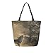 Produktbild Wolf Heulende Farbe Malerei Tragbare Große Doppelseitige Casual Leinwand Tragetaschen Handtasche Schulter Wiederverwendbare Einkaufstaschen Reisetasche Für Frauen Männer Lebensmittelgeschäft Reise
