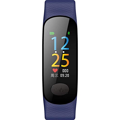 Preisvergleich Produktbild Yao Weibliches EKG-Blutdruckmessgerät Intelligentes Armband PPG + ECG Dual Bracelet Blue
