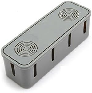 Ruifu Cable Box Cable Management Storage Safety Organiser Tidy Wire Cable Tidy Unit (Gray)