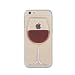 Produktbild Japace® Klarsicht Transparent Hard Case Back Cover Schale Zubehör für Apple iPhone 5 / 5S Durchsichtige Handytasche Handyhülle Schutz Hülle Etui Tasche mit Muster Weinglas