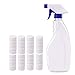 Produktbild Clearance Sale ODRD  Hot Sale  Multifunktionale Sprudelnden | Spray Reiniger Set mit 1 Sprühflasche Allzweck | Home Reinigung Sprudelnden Spray Reiniger | Fleckentferner Solide Windschutzscheibe Fensterreiniger (Weiß, A)