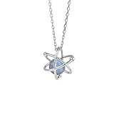 WOZUIMEI S925 Pierre de Lune Fraise Cristal Collier Femelle en Argent Sterling Clavicule Chaîne Temperament Été Style Naturel Soeur Chaîne Han Jian