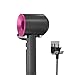 Produktbild BMK Haartrockner-Halter für Dyson Universal Wandhalterung Halterung Edelstahl Befestigen ohne Bohren mit Klebeband Selbstklebender Kabelsteckerhalter