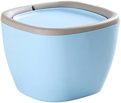 Onebycitess Mini Desktop Trash Can Simple Shaking Trash Waste Bin with Swing Lid for Home Kitchen Office Living Room