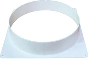 PUUPAA Conector de tubería de brida de pared para conducto de ventilación PVC, brida recta tubo de ventilación herramientas de conducto de plástico (300 mm), E2P359NY05W39JJND8VOS6KATV846Y