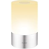 Lampada Comodino LED Luce Notturna Touch Luce Comodino, Bawoo Lampada Camera da Letto Tavolo Ricaricabile USB Luce Touch LED 