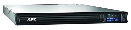 APC Smart-UPS SMT – Unterbrechungsfreie Stromversorgung 1.500VA Rackmodell 1U – SMT1500RMI1U – Line Interactive, AVR, LCD Display, 4 Ausgänge IEC-C13, Shutdown Software - 4