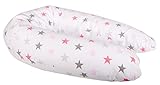 großes Stillkissen Lagerungskissen 190 cm verschiedene Farben sehr bequem (Rosa - Sterne) großes Stillkissen Lagerungskissen 190 cm verschiedene Farben sehr bequem (Rosa - Sterne)