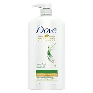 Dove Hair Fall Rescue Shampoo 1 L, For Damaged Hair, Hair Fall Control for Thicker Hair - Mild Daily Anti Hair Fall Shampoo for Men & Women