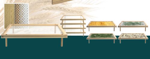 TROCKNER TABLETT GESTELL MIT GITTERROST FÜR PASTA PILZE GEMÜSE usw. - 6